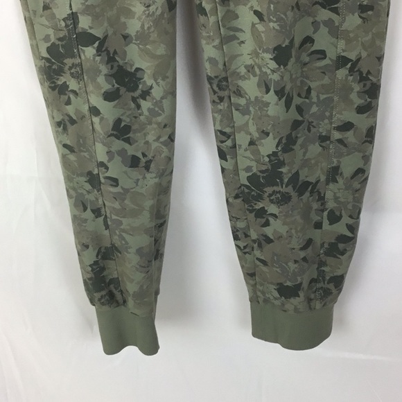 Anthropologie Saturday Sunday Green Floral Joggers - Picture 4 of 12